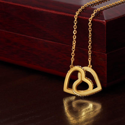INTERLOCKING HEARTS NECKLACE