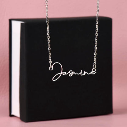 PERSONALIZED SIGNATURE STYLE NAME NECKLACE