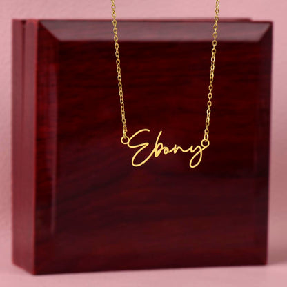 PERSONALIZED SIGNATURE STYLE NAME NECKLACE