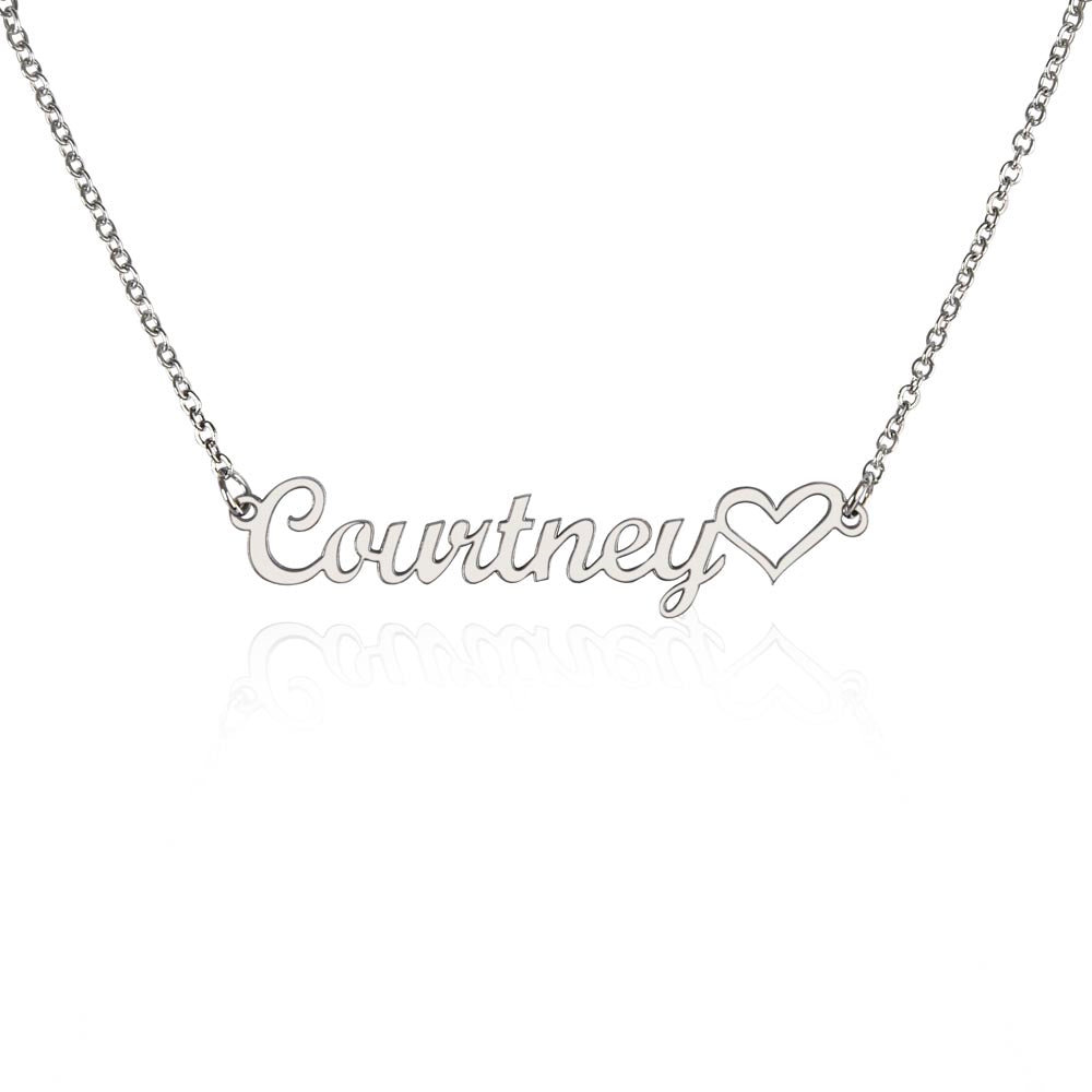 PERSONALIZED HEART NAME NECKLACE