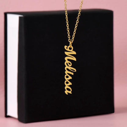 PERSONALIZED VERTICAL NAME NECKLACE