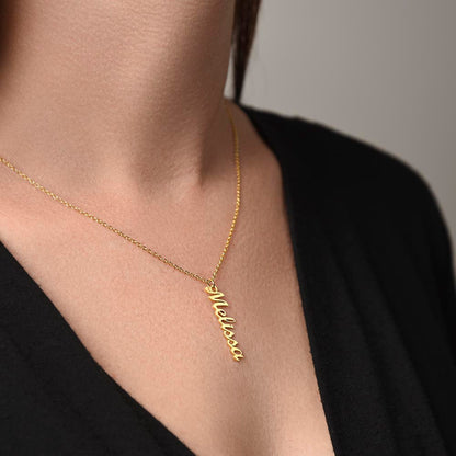 PERSONALIZED VERTICAL NAME NECKLACE