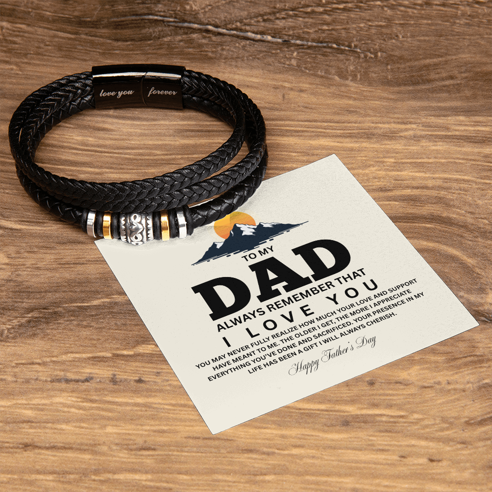 TO MY DAD | HAPPY FATHER'S DAY | LOVE YOU FOREVER BRACELET