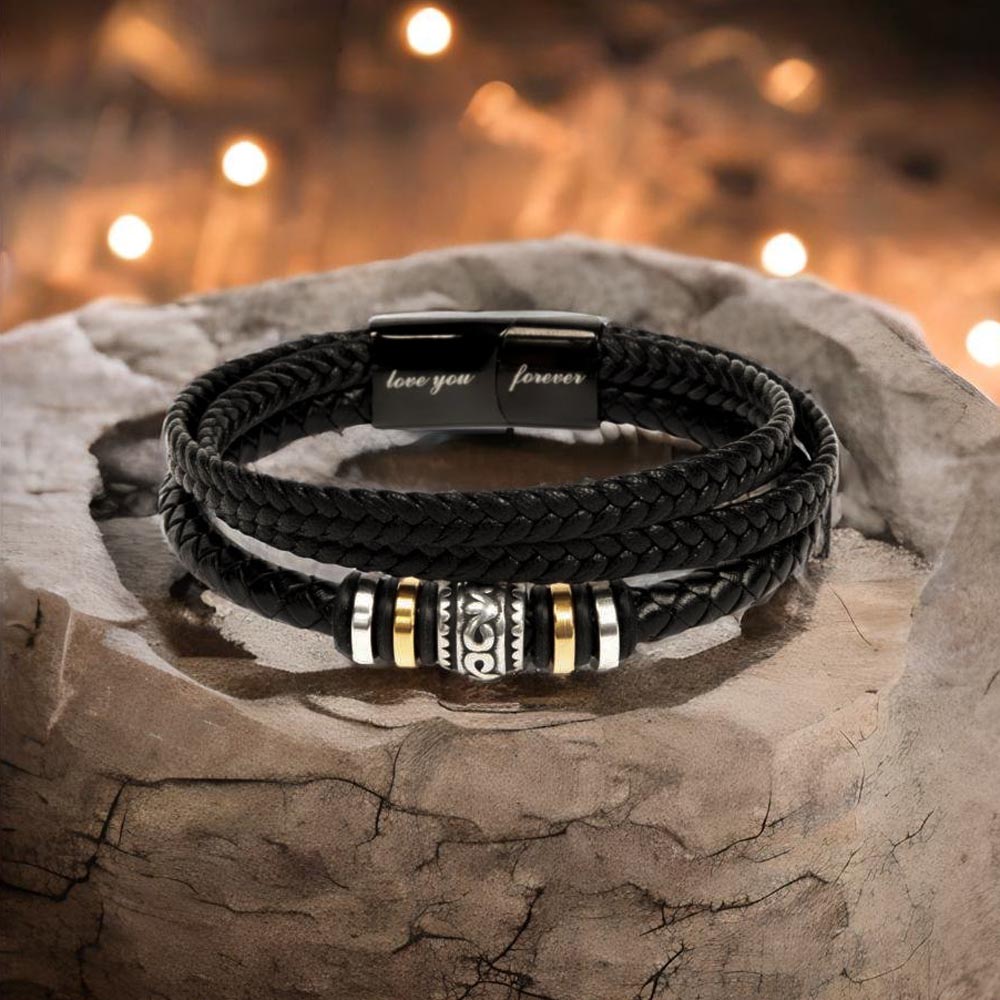 TO MY SON | LOVE MOM | LOVE YOU FOREVER BRACELET