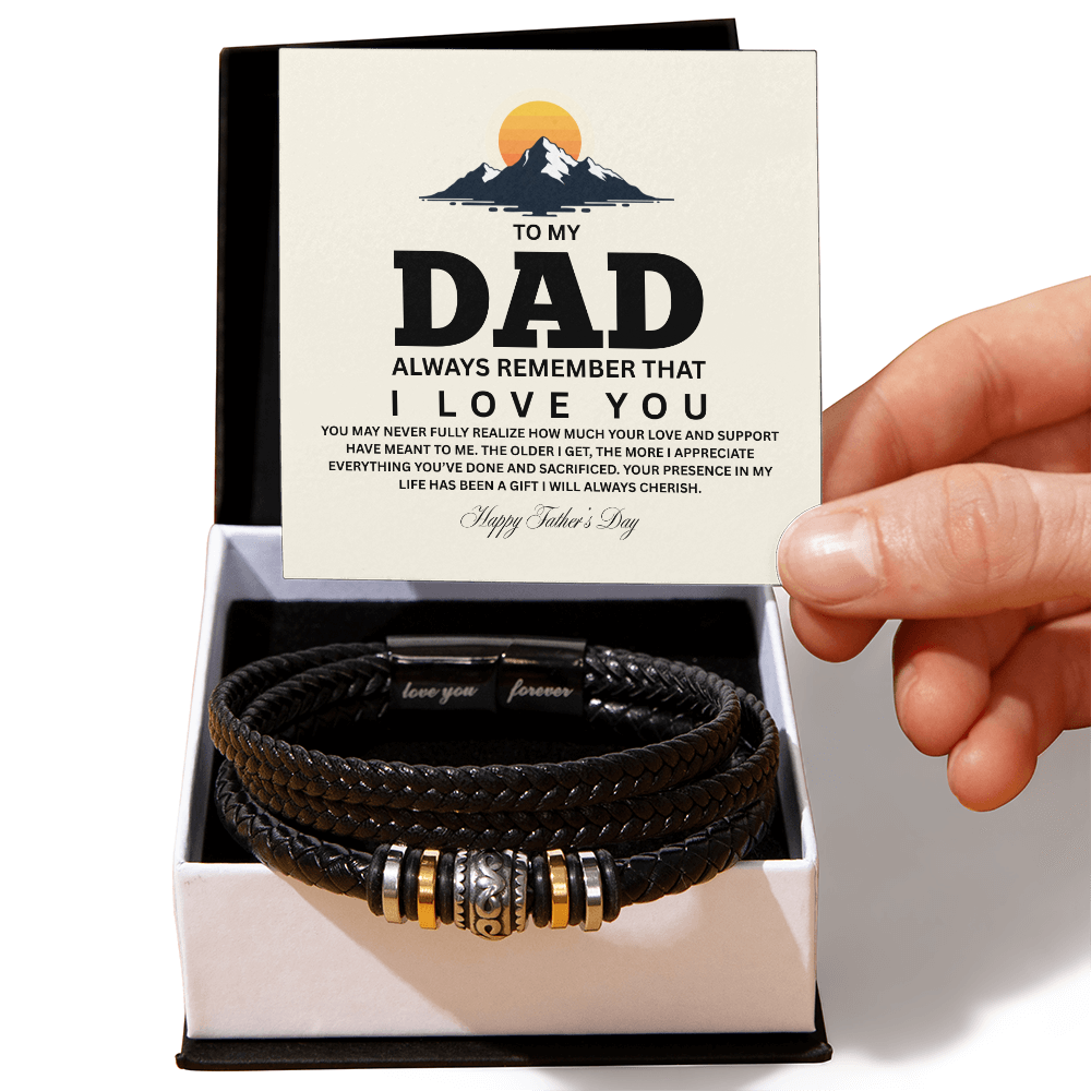TO MY DAD | HAPPY FATHER'S DAY | LOVE YOU FOREVER BRACELET