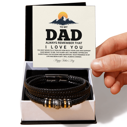 TO MY DAD | HAPPY FATHER'S DAY | LOVE YOU FOREVER BRACELET