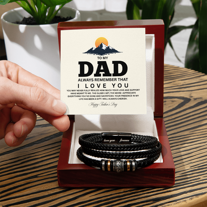 TO MY DAD | HAPPY FATHER'S DAY | LOVE YOU FOREVER BRACELET