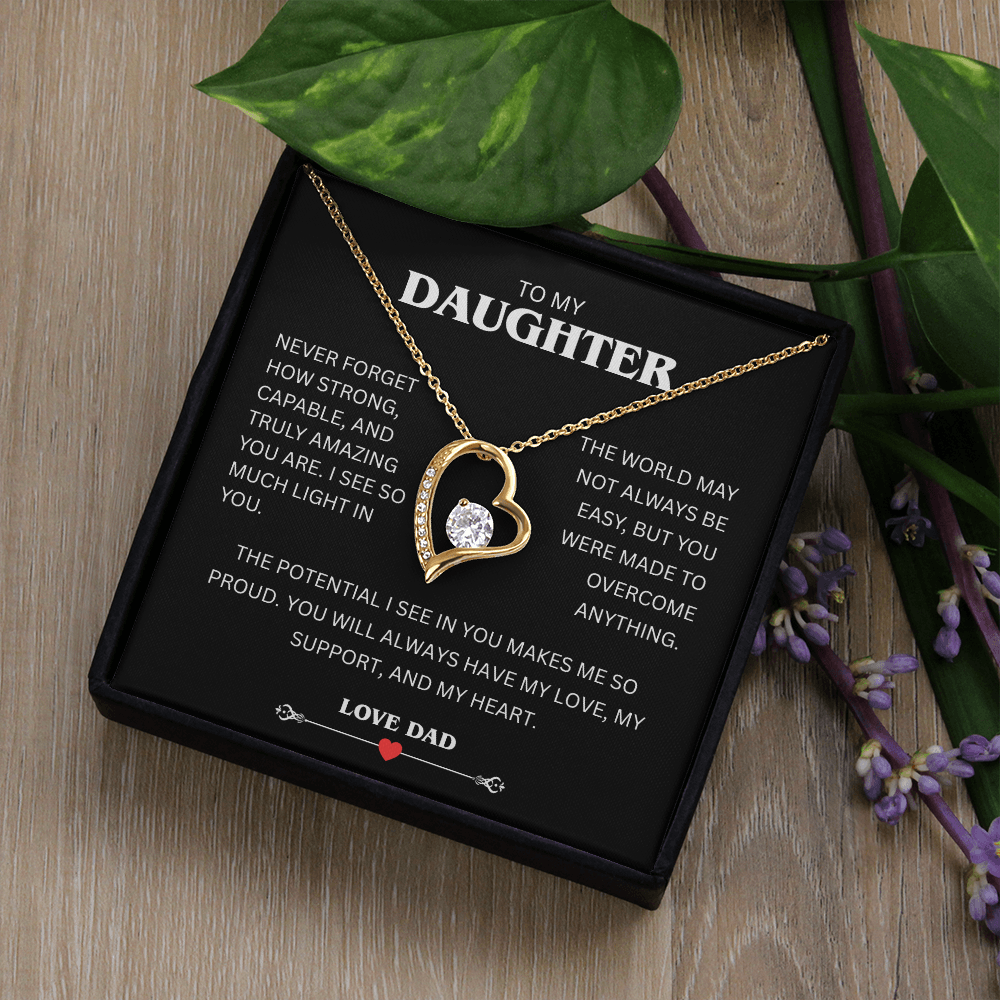 TO MY DAUGHTER | LOVE DAD | FOREVER LOVE NECKLACE