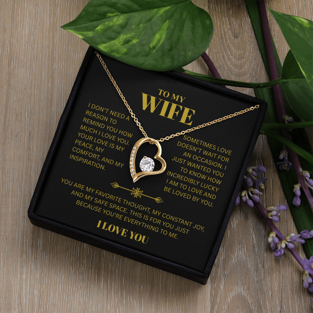 TO MY WIFE | I LOVE YOU | FOREVER LOVE NECKLACE