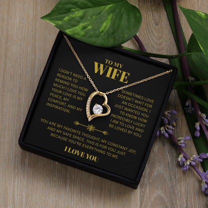 TO MY WIFE | I LOVE YOU | FOREVER LOVE NECKLACE