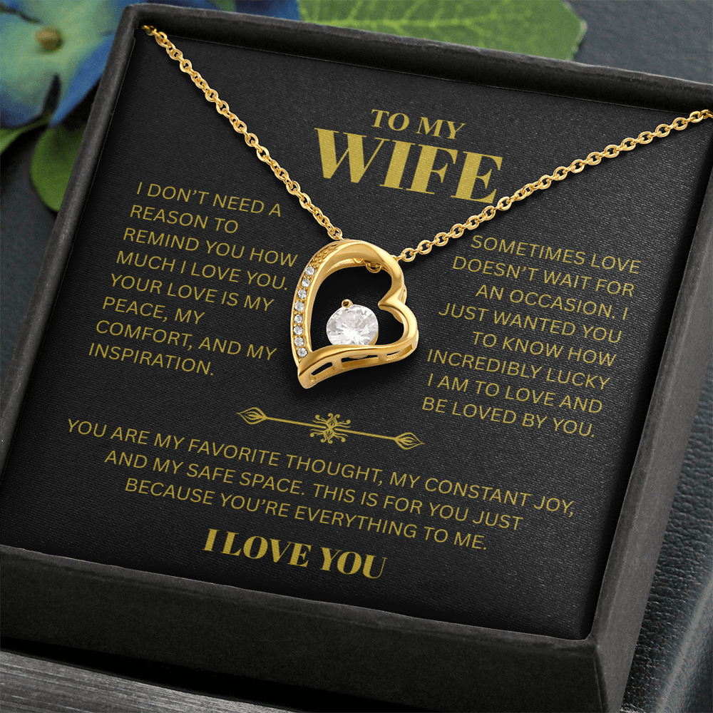 TO MY WIFE | I LOVE YOU | FOREVER LOVE NECKLACE