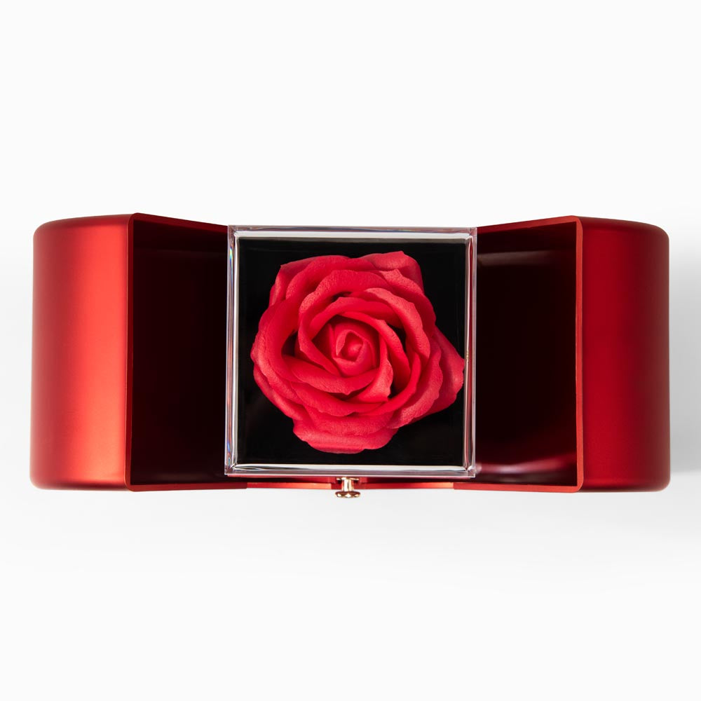 TO MY MOM | HAPPY MOTHER'S DAY | FOREVER LOVE NECKLACE WITH RED HEART ROSE BOX