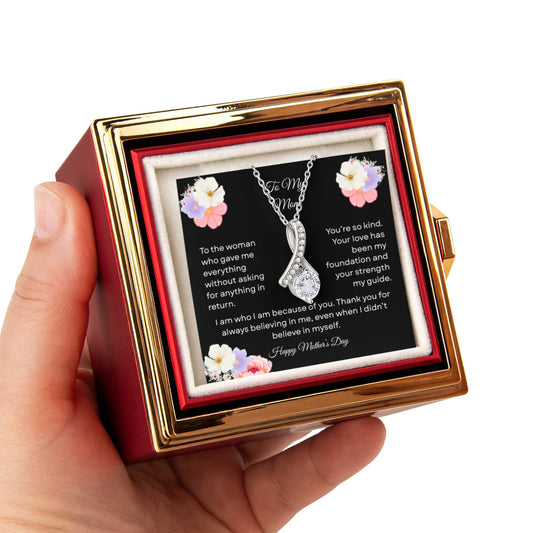 TO MY MOM | HAPPY MOTHER'S DAY | ALLURING BEAUTY WITH ROTATING ROSE GIFT BOX