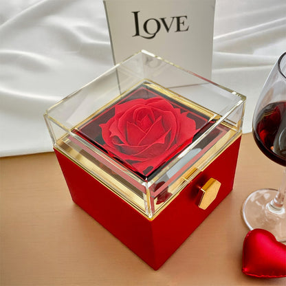 TO MY MOM | HAPPY MOTHER'S DAY | ALLURING BEAUTY WITH ROTATING ROSE GIFT BOX