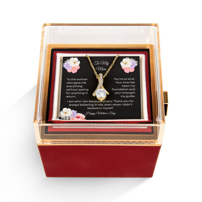 TO MY MOM | HAPPY MOTHER'S DAY | ALLURING BEAUTY WITH ROTATING ROSE GIFT BOX