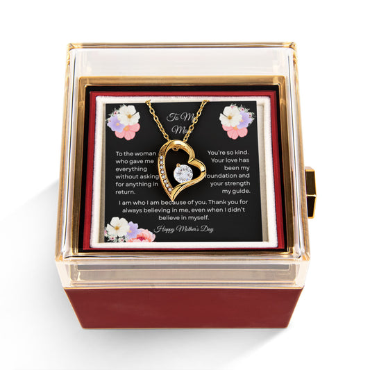 TO MY MOM | HAPPY MOTHER'S DAY | FOREVER LOVE WITH ROTATING ROSE GIFT BOX