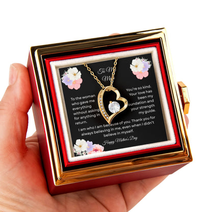 TO MY MOM | HAPPY MOTHER'S DAY | FOREVER LOVE WITH ROTATING ROSE GIFT BOX