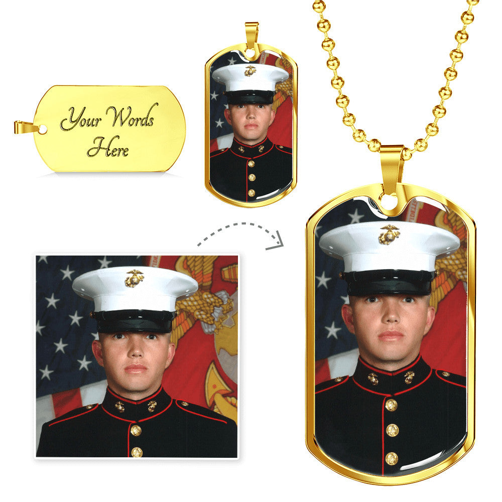 PERSONALIZED DOG TAG NECKLACE WITH ENGRAVING